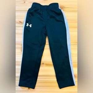 BOY'S UNDER ARMOUR BLACK TRACK PANTS, SIZE 4T
